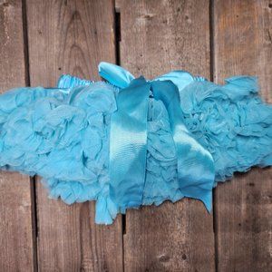 Girls Fluffy Petti Skirt, Size: S (12-24 MO) Tutu Skirt, Color: Sapphire
